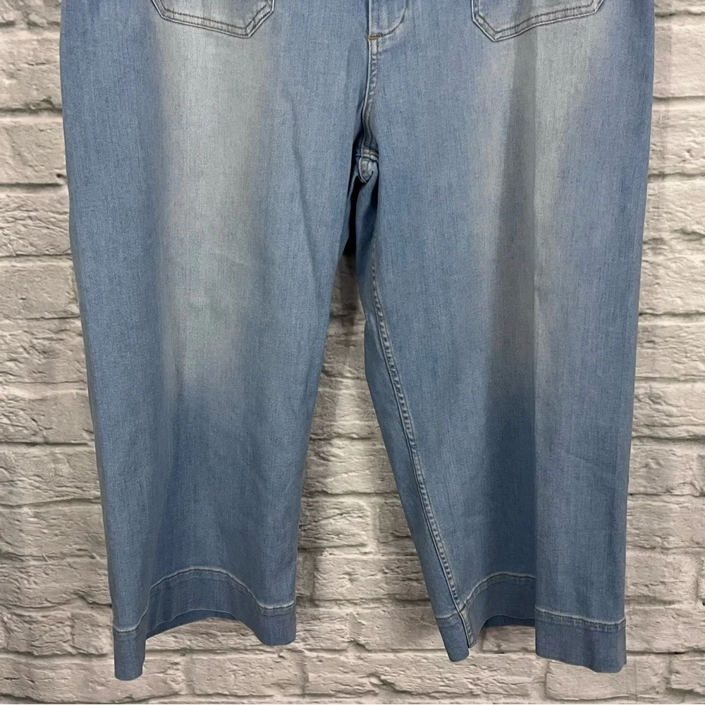 NWT Anthropologie 20W The Colette Crop High-Rise Wide-Leg Jeans by Maeve - Picture 7 of 16
